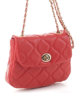Fashion Quilted Mini Crossbody Bag JUS2659 RED/